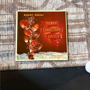 Merry Christmas Carols Vinyl Record - Red Cover